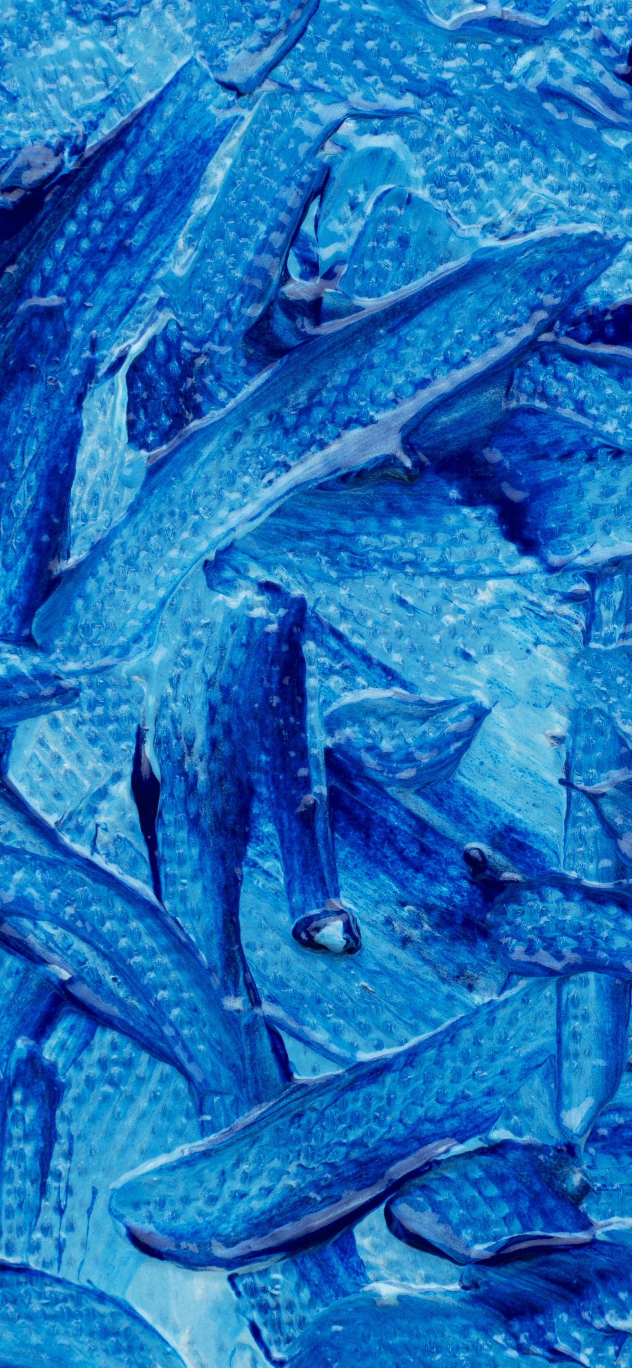 Abstract Blue Paint Brushstrokes - Wallpapers for iPhone 13 Pro Max/12 Pro Max/14 Plus in 1284x2778 resolution