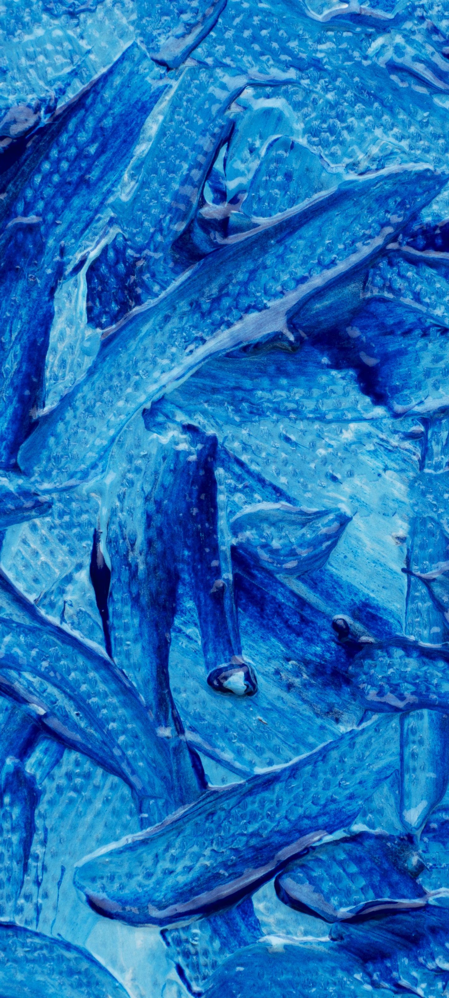 Abstract Blue Paint Brushstrokes - Wallpapers for Xiaomi 13 Ultra/14 Ultra/15 Ultra/17 Pro Max, Samsung Galaxy S20/S20 Ultra/S21 Ultra in 1440x3200 resolution