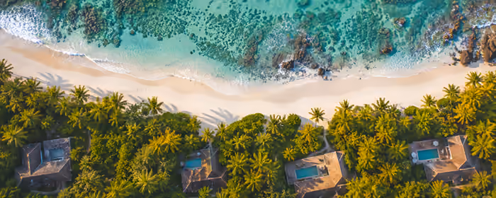 5K2K UltraWide 21:9 Villa wallpapers (5120x2160): resort, tropics, beach, ocean