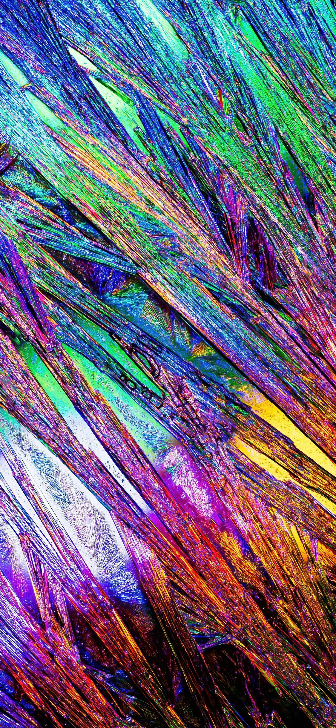 Abstract Crystal Lines and Light - Wallpapers for iPhone X/XS/11 Pro in 1125x2436 resolution