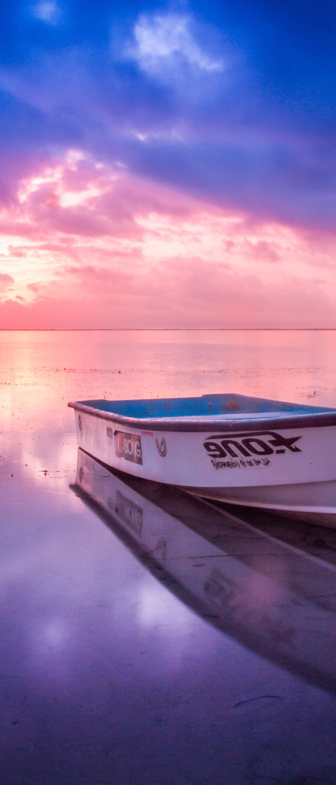 Colorful Sunset Over a Quiet Lake - Wallpapers for Samsung Galaxy Z Flip7, Sony Xperia 5 II/5 III/5 V/10 IV/10 V, Xiaomi Mix Fold 3 in 1080x2520 resolution