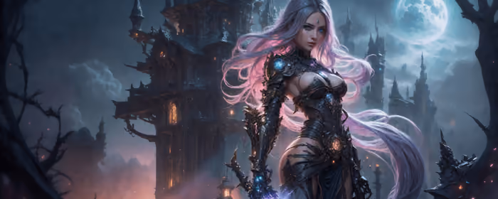 Fantasy Girls Wallpapers for UltraWide 32:9 monitors (5120x1440): fantasy girl, warrior women, woman, pink hair