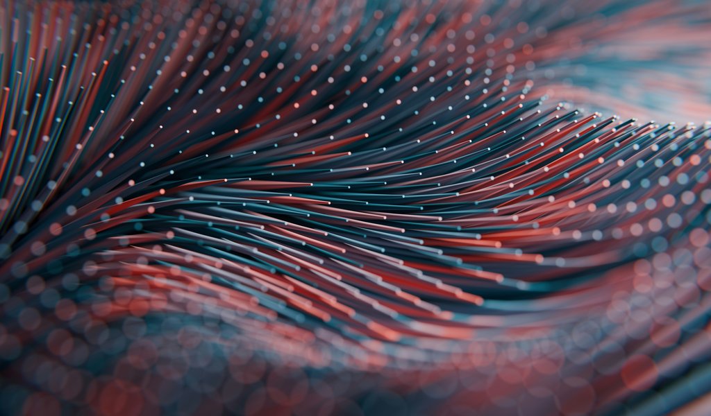 Abstract Curved Needle Wave Pattern - WSVGA wallpapers in 1024x600 resolution