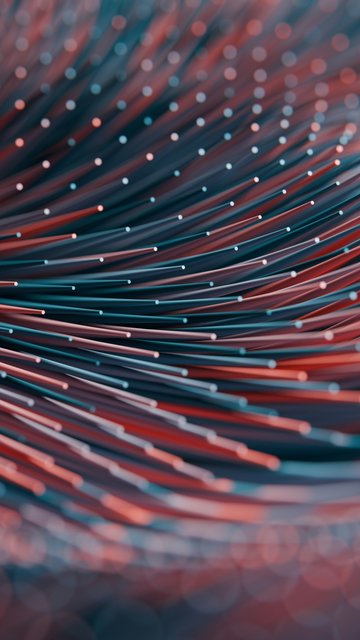 Abstract Curved Needle Wave Pattern - Wallpapers for Nokia, Samsung in 360x640 resolution