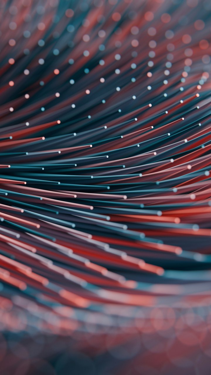 Abstract Curved Needle Wave Pattern - Wallpapers for Samsung/LG in 720x1280 resolution