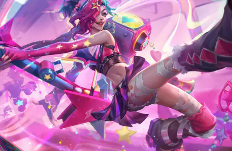 Wallpapers for iPad mini 8.3″ (2266x2266): Jinx, League Of Legends, woman, pink hair