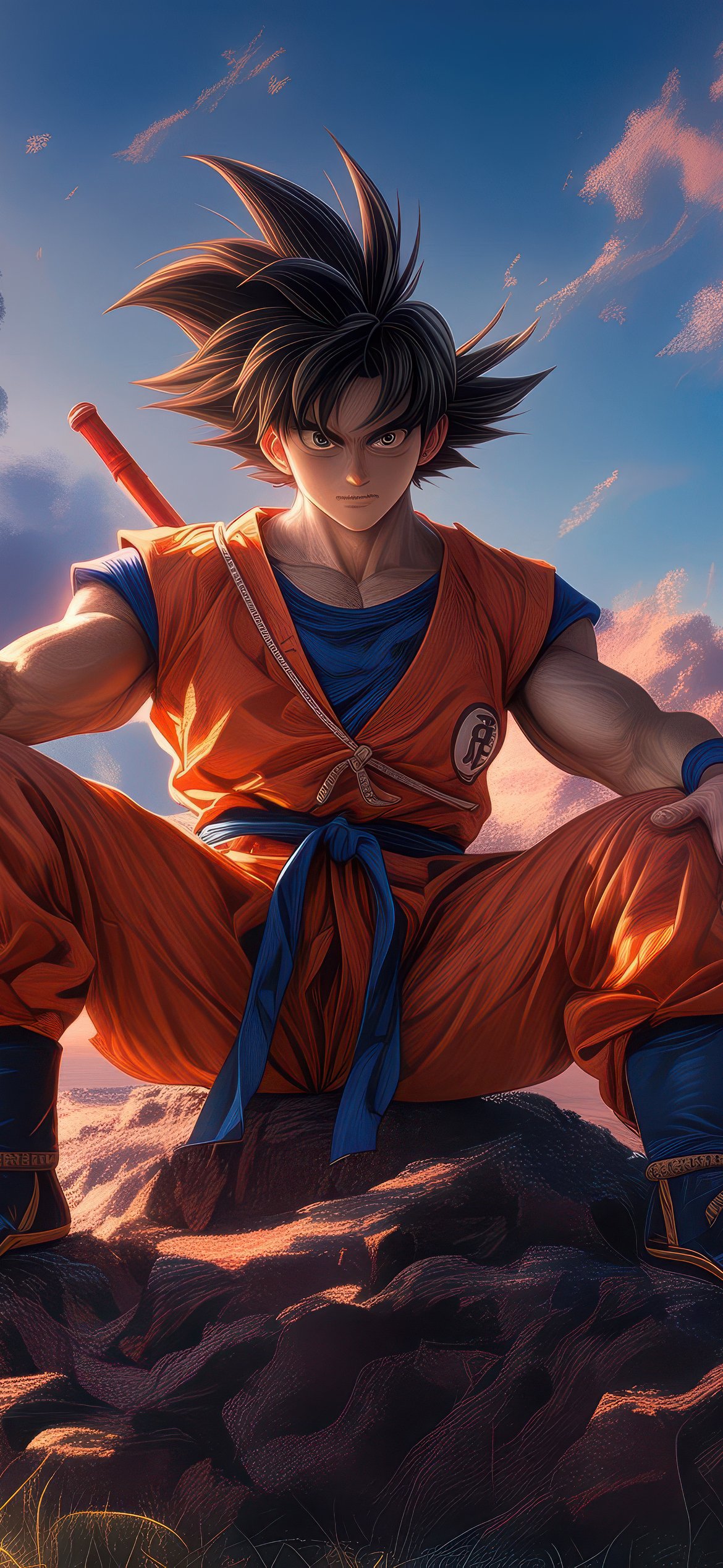 Son Goku from Dragon Ball - Wallpapers for iPhone 12 Pro/13 Pro/14 in 1170x2532 resolution
