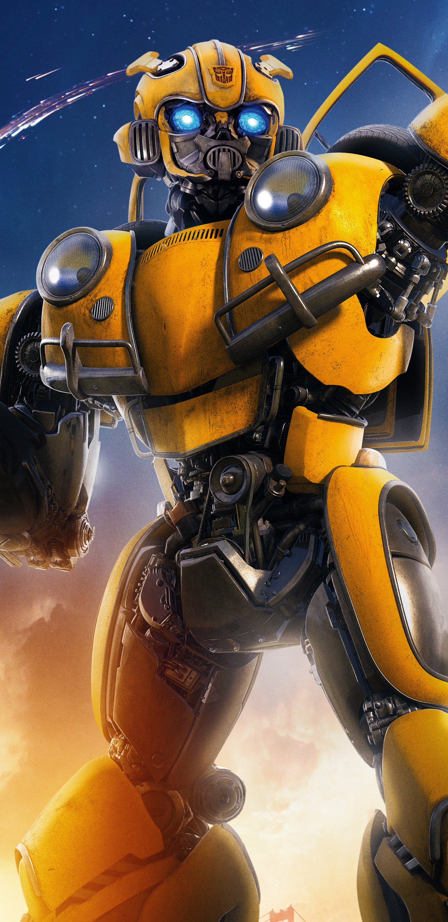 Bumblebee Beneath a Cosmic Sky - Wallpapers for Samsung Galaxy S8/S8+/Note 8/S9/S9+/Note 9 in 1440x2960 resolution