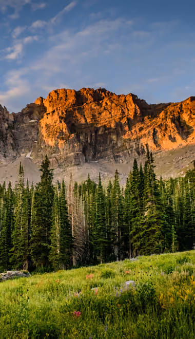 Nature wallpapers: sunset, evening, mountains, valley