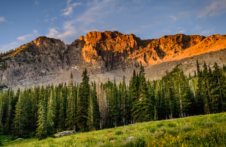 Nature wallpapers: sunset, evening, mountains, valley