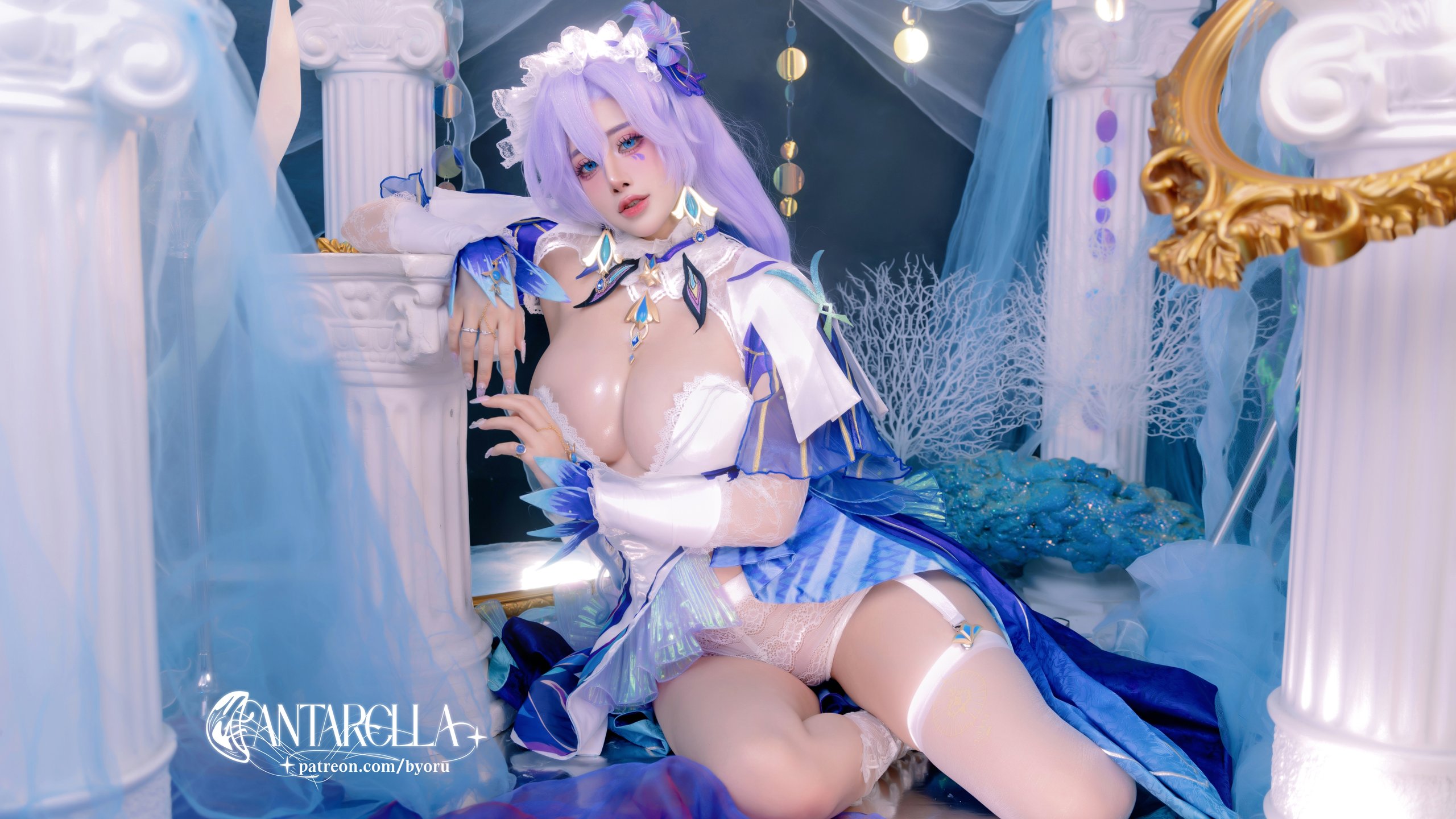 Нежная Byoru косплеит Cantarella - 2K Quad HD обои в разрешении 2560x1440