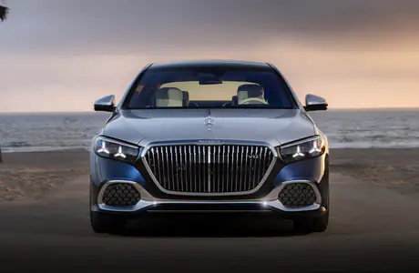 Wallpapers for Apple MacBook 12″ (2304x1440): Mercedes-Benz Maybach S 680, beach, sky, ocean