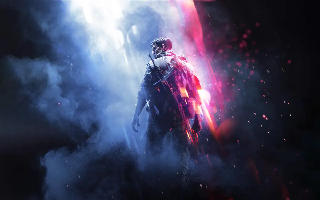 Обложка Battlefield V с солдатом — обои на рабочий стол и телефон