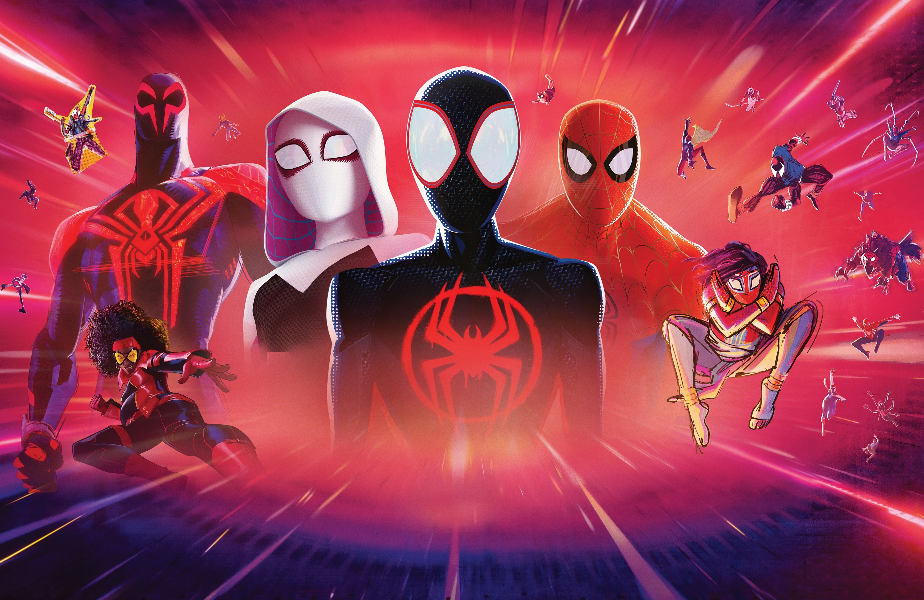 Spider-Man Characters in the Multiverse - Wallpapers for Apple MacBook 14.2″ in 3024x1964 resolution