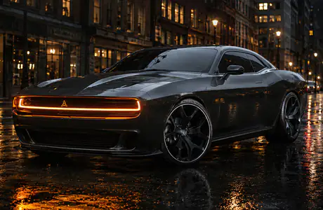 Microsoft Surface 12.4″ обои (1536x1024): Dodge Charger Daytona, Чикаго, США, небоскрёбы
