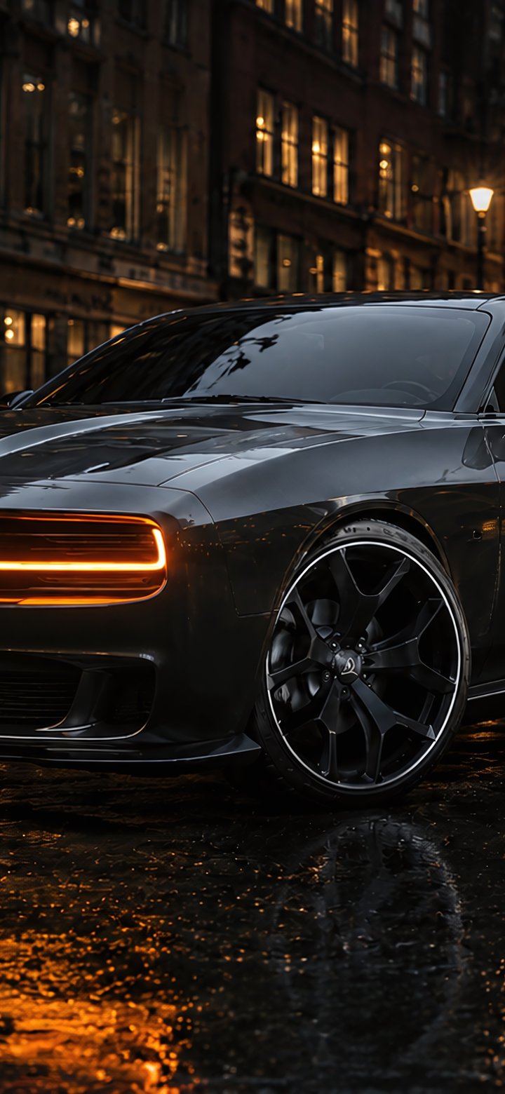 Dodge Charger Daytona в Чикаго - Обои для Samsung Galaxy A11/A20e/A20/M11, Xiaomi Redmi 9A/9C, POCO C40 в разрешении 720x1560