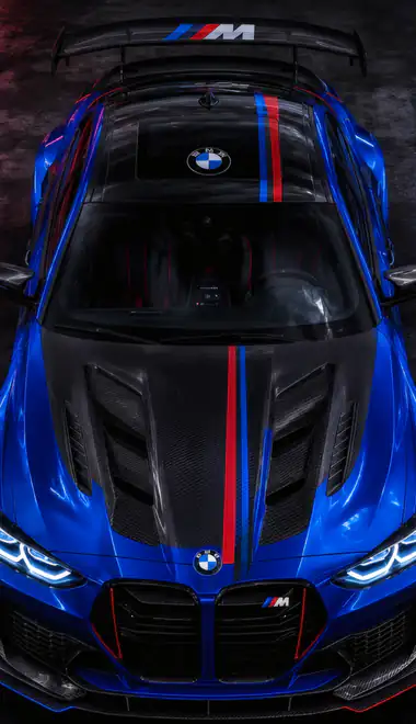 Обои для iPhone Air (1260x2736): BMW M4, обвес, карбон, спойлер