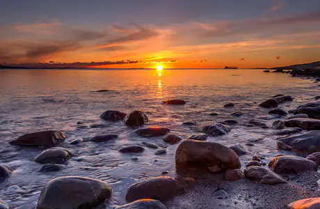 Wallpapers for iPad Pro 11″ (2388x2388): sunset, evening, coast, sky