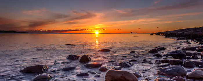 UltraWide 21:9 wallpapers (3440x1440): sunset, evening, coast, sky