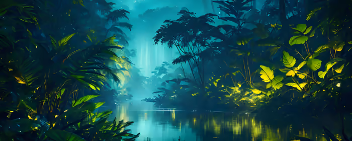 Tropical Nature Wallpapers for UltraWide 21:9 monitors (5120x2160): night, jungles, tropics, river