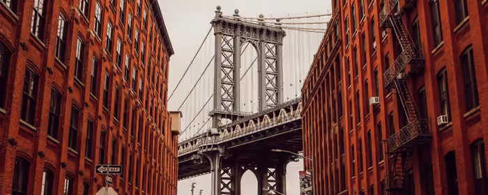 UltraWide 21:9 wallpapers (2560x1080): USA, Manhattan Bridge, Brooklyn, architecture
