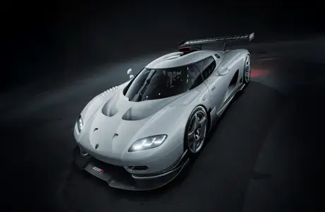 Cars wallpapers: Koenigsegg CCGT1, spoiler, carbon fiber, asphalt