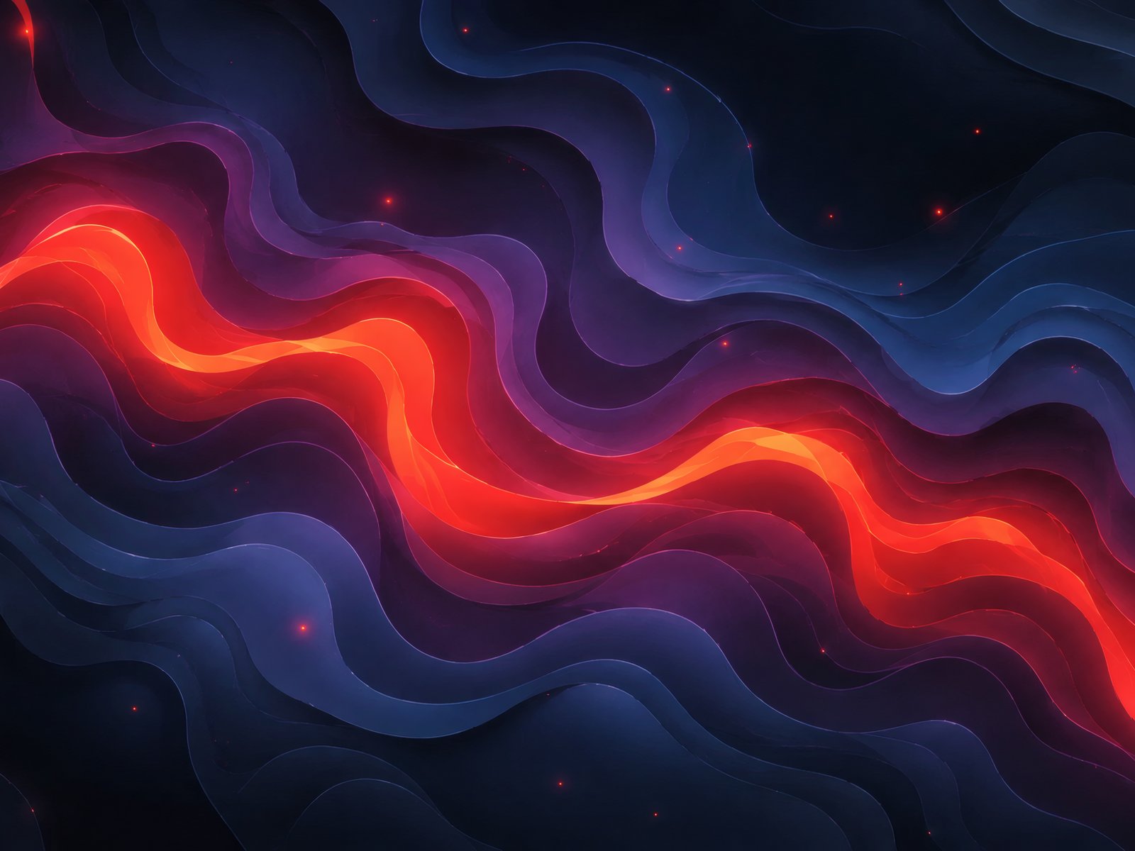 Abstract Lava Waves in Dark Layers - UXGA wallpapers in 1600x1200 resolution