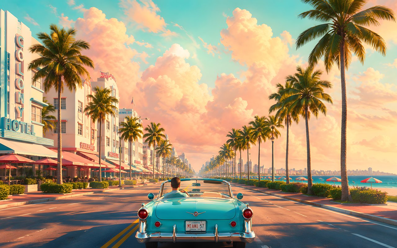 Golden Hour in Miami Beach - WXGA_1280 wallpapers in 1280x800 resolution