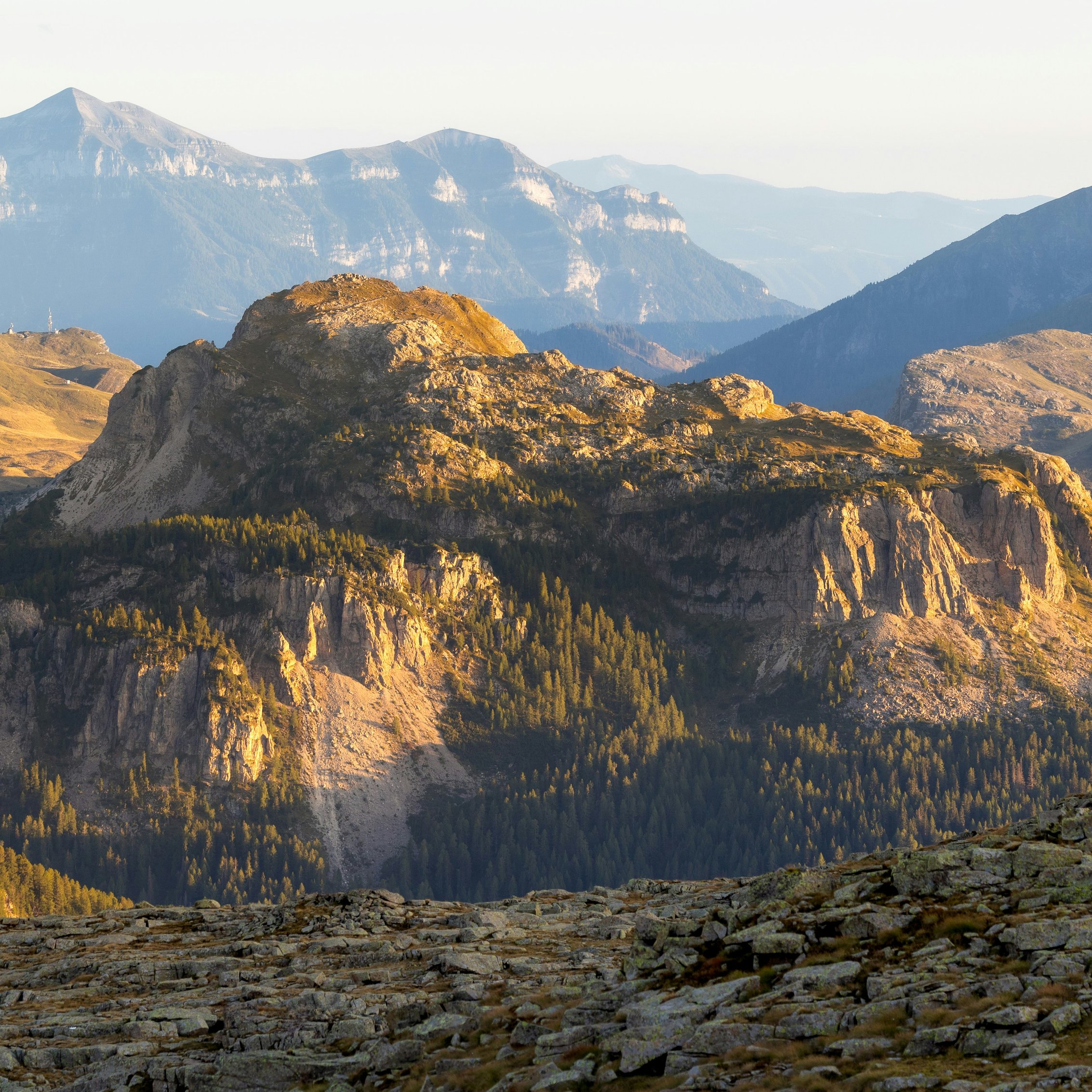 Sunlit Mountain Valleys and Ridges - Wallpapers for iPad mini 8.3″ in 2266x2266 resolution