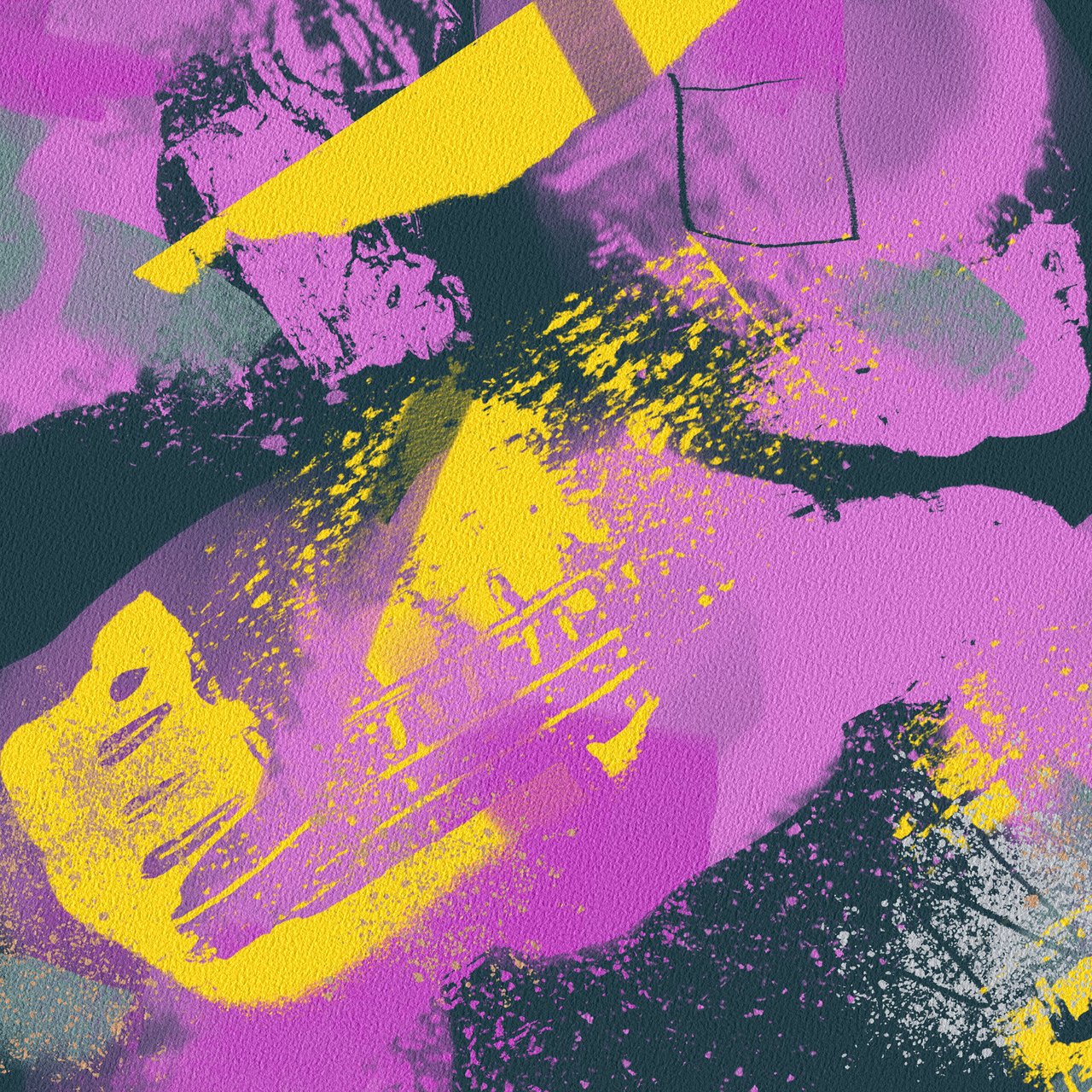 Abstract painting on canvas - Wallpapers for Lenovo, Huawei in 1280x1280 resolution
