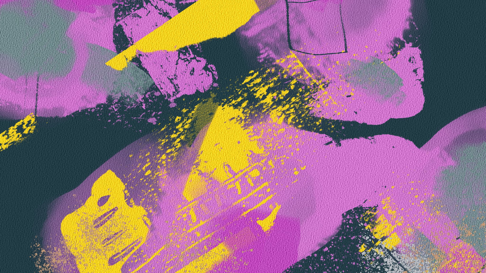 Abstract painting on canvas - QWXGA wallpapers in 2048x1152 resolution
