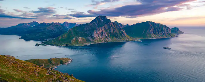 5K2K UltraWide 21:9 wallpapers (5120x2160): Lofoten, Norway, mountains, fjord