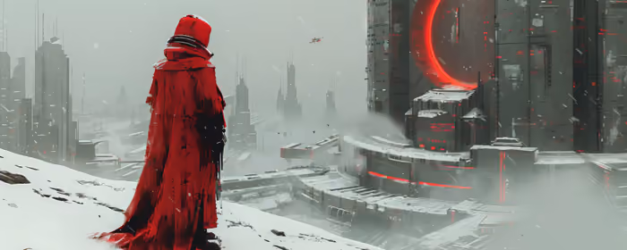 UltraWide 32:9 Cold wallpapers (5120x1440): futurism, architecture, tower, cloak