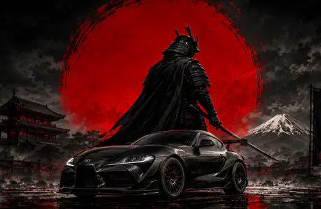 WSVGA Toyota Supra wallpapers (1024x600): Toyota Supra, samurai, Toyota, Japan