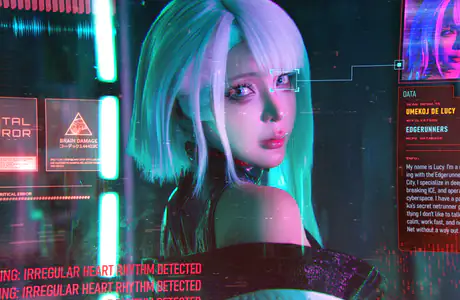 4К обои Lucyna Kushinada (3840x2160): косплей, Umeko J, Lucyna Kushinada, Киберпанк: Бегущие по краю