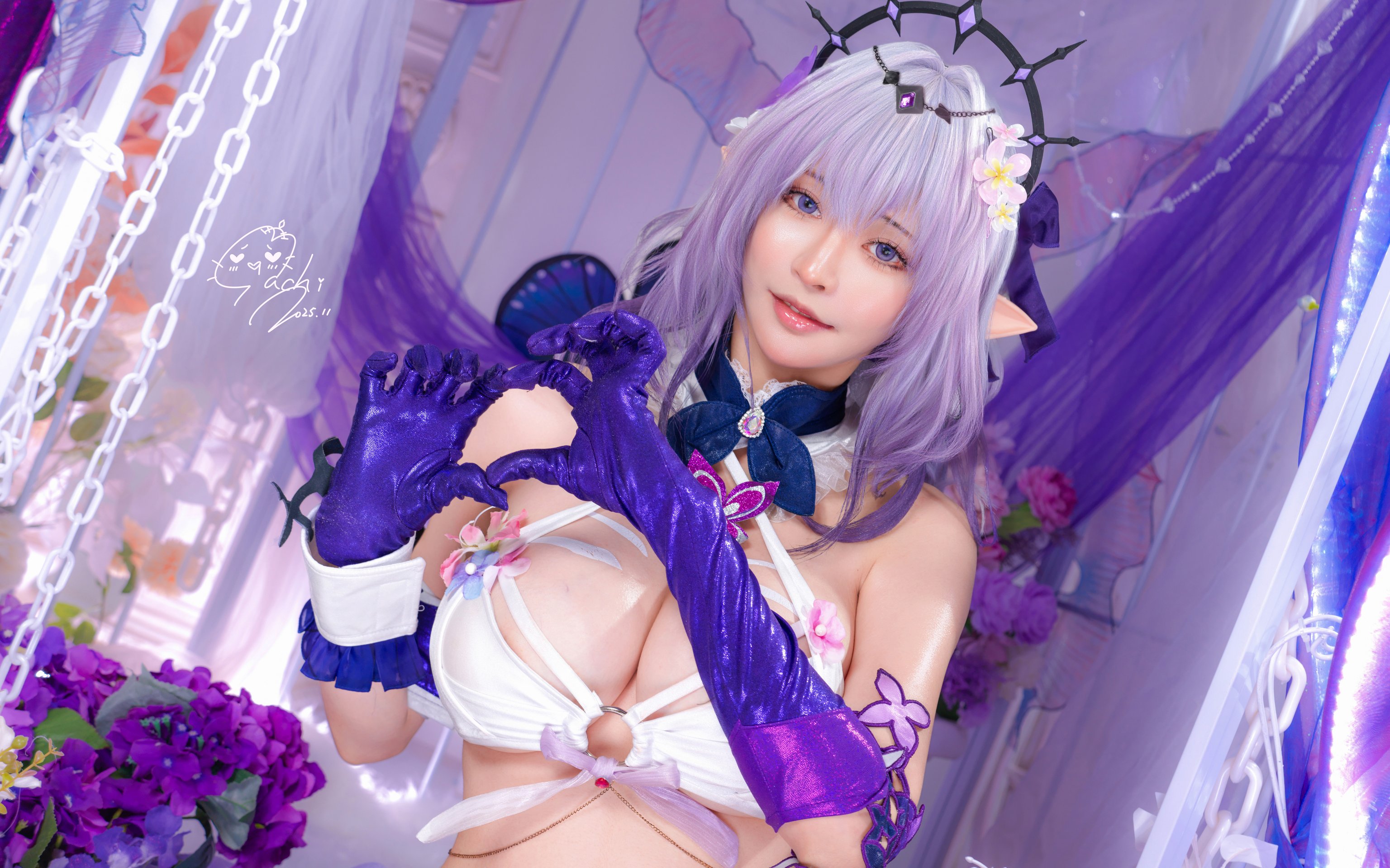 Cosplay on Kastoria by Machi in a bikini - Wallpapers for Apple MacBook 16″ in 3072x1920 resolution