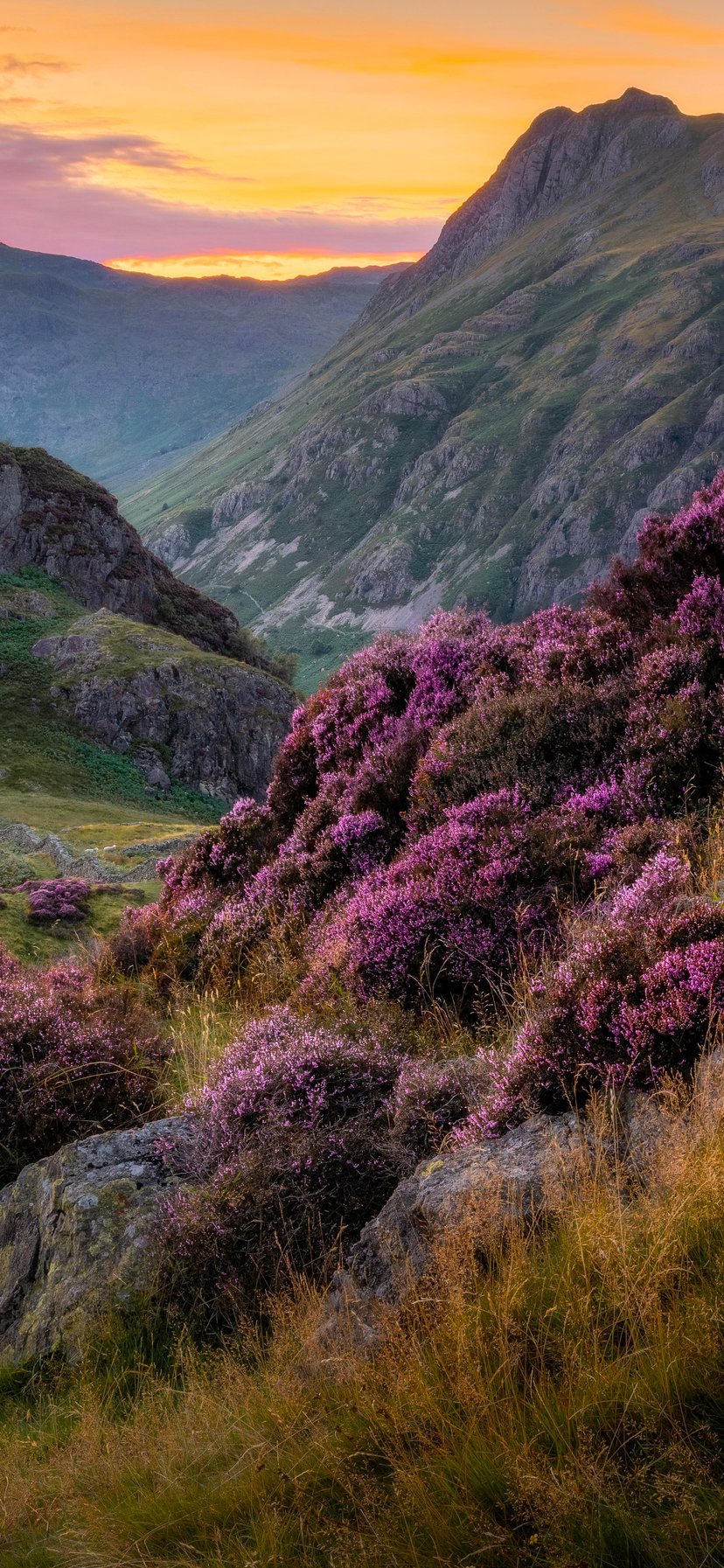 England Mountain Valley Sunset - Wallpapers for iPhone 11/XR in 828x1792 resolution