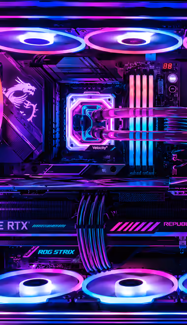 Обои видеокарта для Samsung, Honor, Sony (1080x1920): ASUS ROG, комплектующие для пк, моддинг, RGB