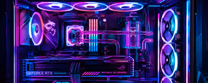 UltraWide 21:9 обои процессор (2560x1080): ASUS ROG, комплектующие для пк, моддинг, RGB