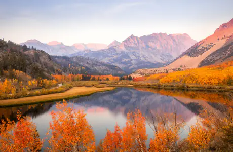 Wallpapers for Samsung Galaxy Tab (1920x1920): California, autumn, mountains, river