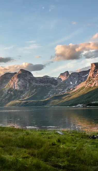 Wallpapers for Samsung, HTC, Sony (540x960): Norway, mountains, lake, sunset