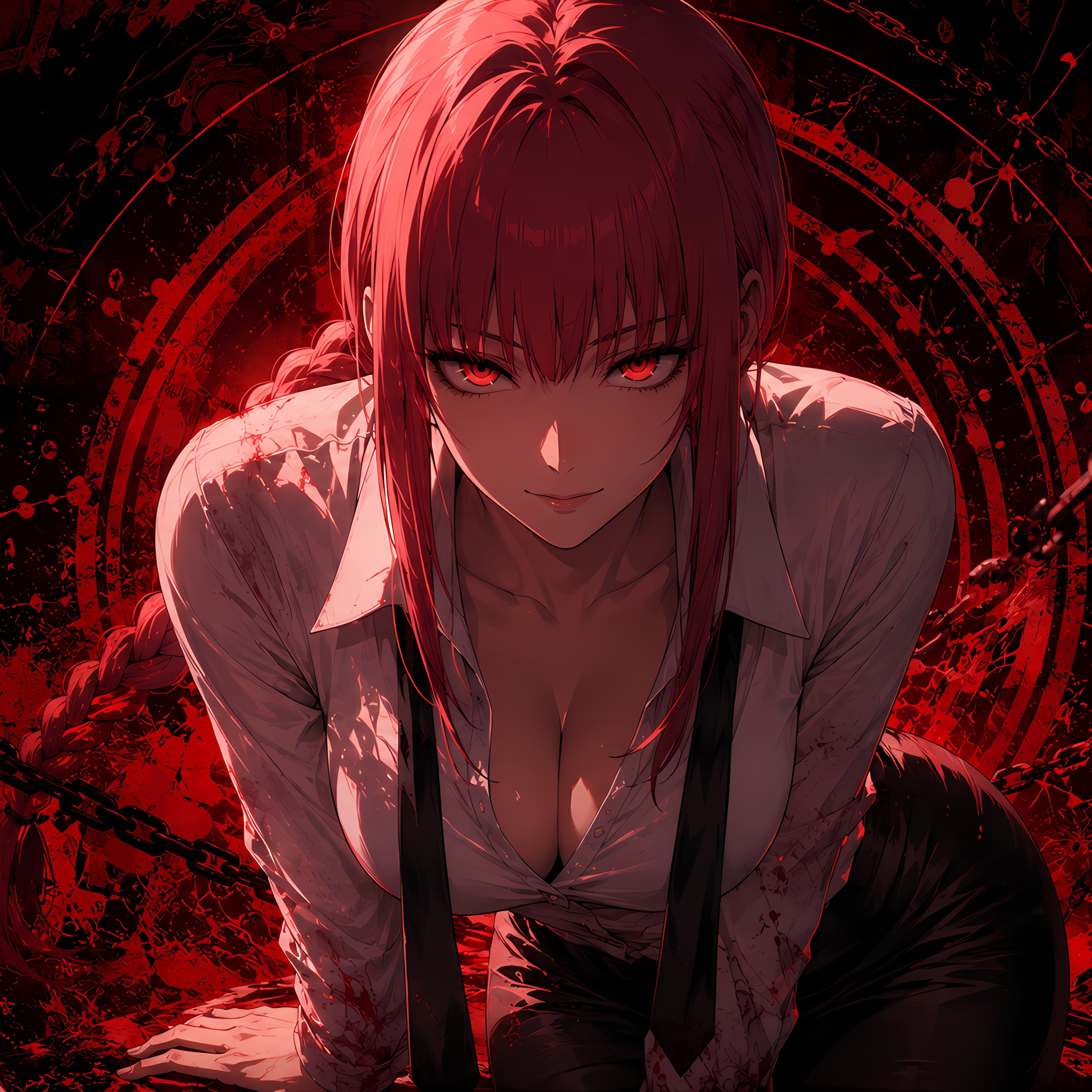 Makima from Chainsaw Man Manga - Wallpapers for iPad Pro 12.9″ in 2732x2732 resolution