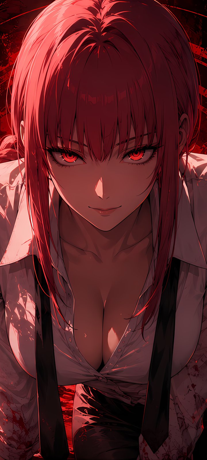 Makima from Chainsaw Man Manga - Wallpapers for Xiaomi Redmi 10C/C40/C51, Samsung Galaxy A12/A02s/A03/M12 in 720x1600 resolution