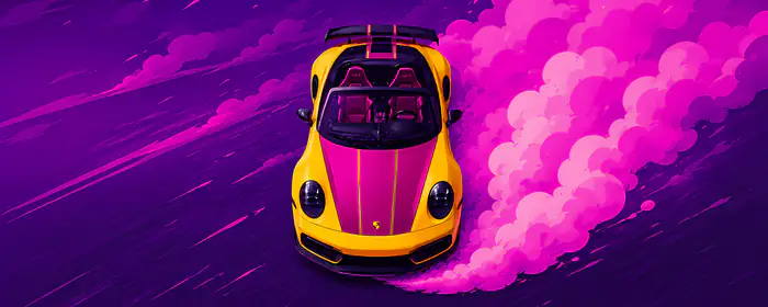 UltraWide 21:9 German cars wallpapers (2560x1080): Porsche 911, drift, convertible, smoke