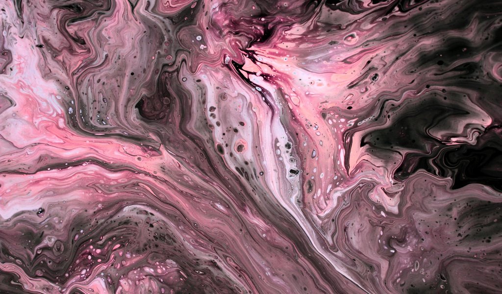 Abstract Pink and Gray Paint Flow - WSVGA wallpapers in 1024x600 resolution