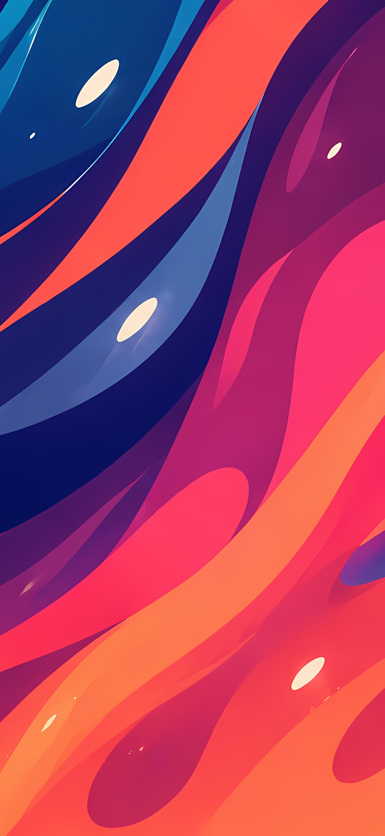 Abstract red and purple waves - Wallpapers for iPhone Air in 1260x2736 resolution