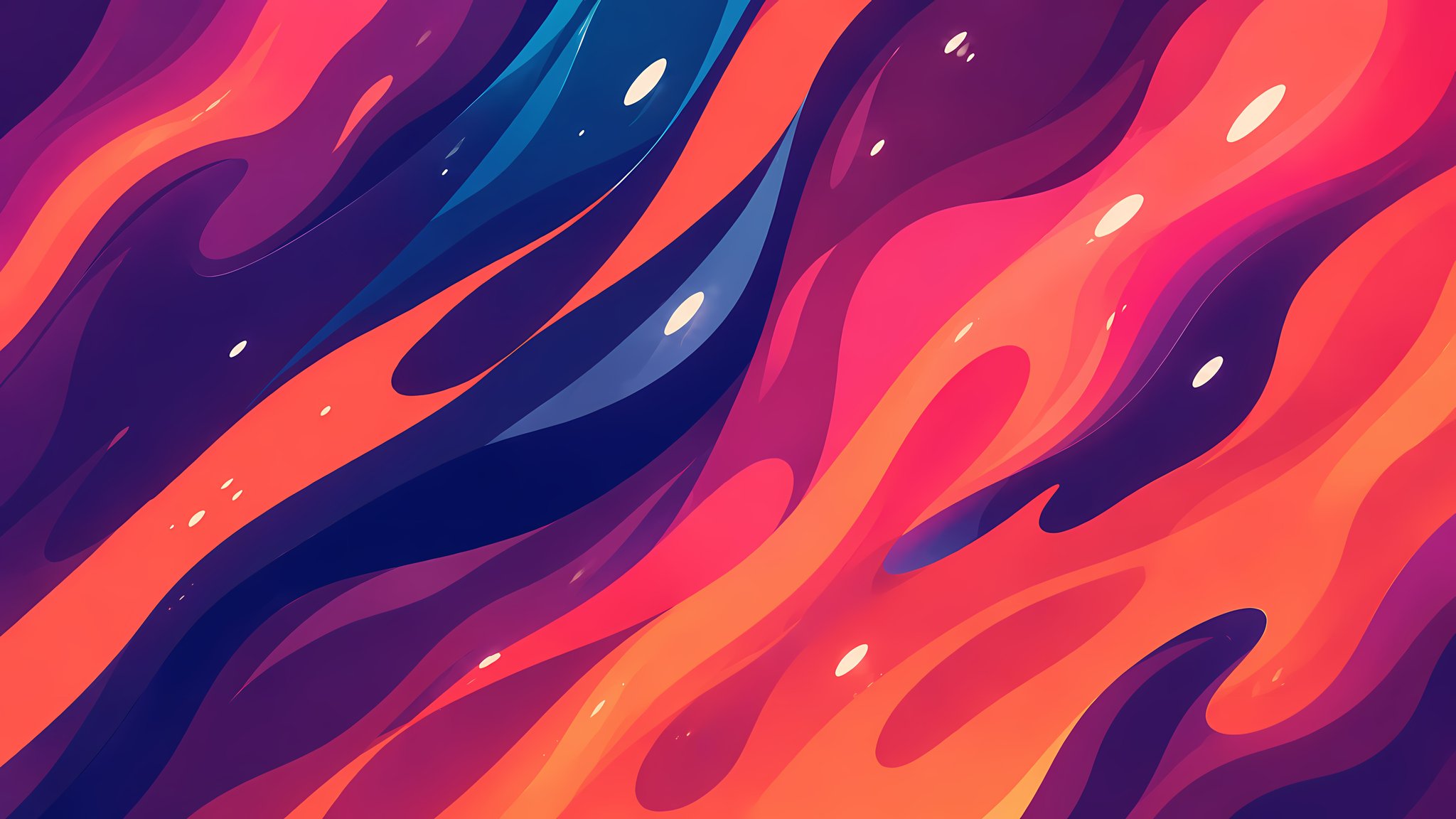 Abstract red and purple waves - QWXGA wallpapers in 2048x1152 resolution