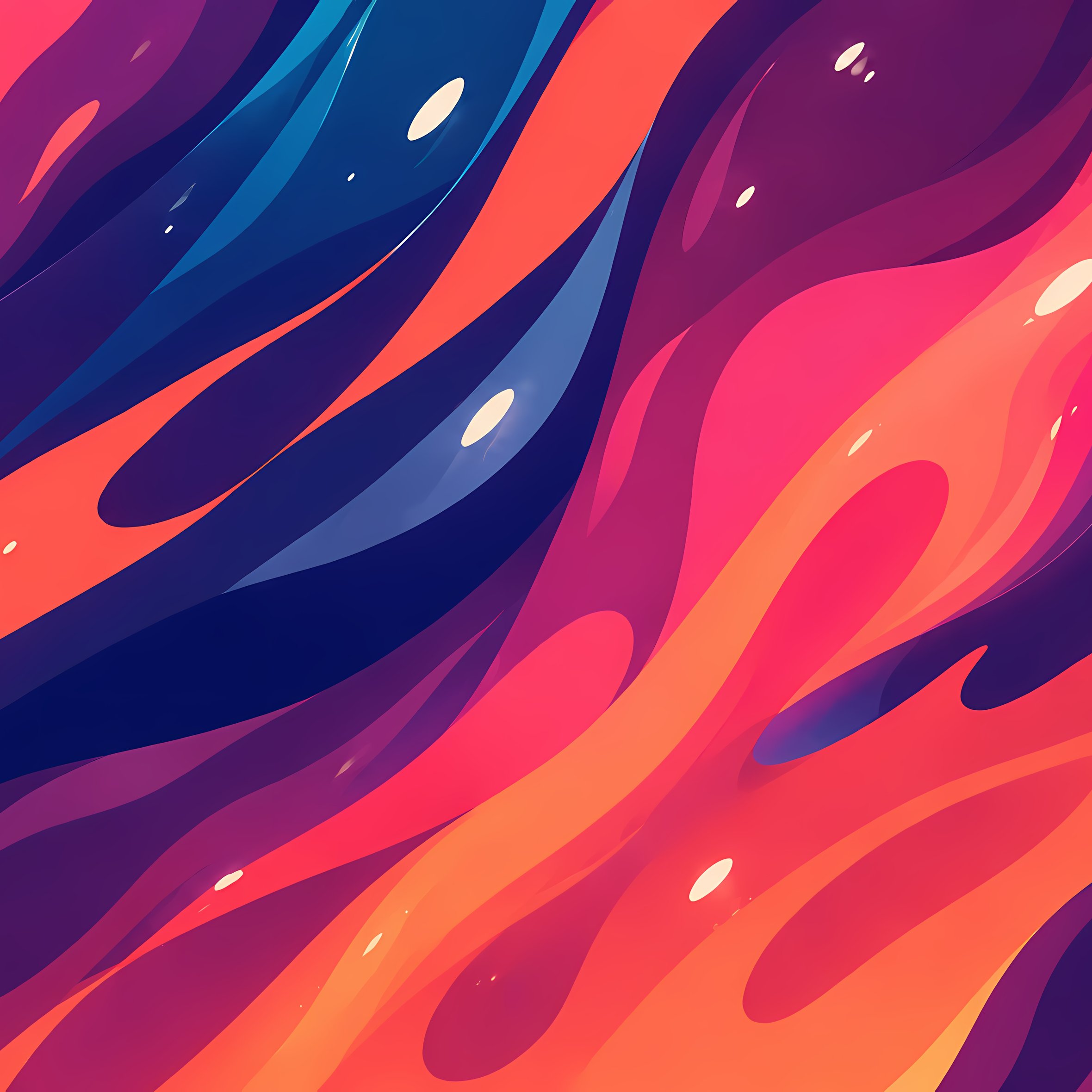 Abstract red and purple waves - Wallpapers for iPad Air 10.9″ in 2360x2360 resolution