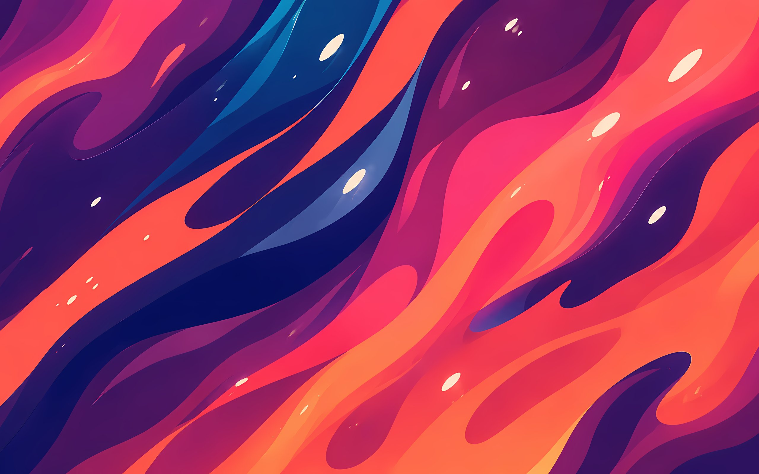 Abstract red and purple waves - WQXGA and for Apple MacBook Air 13 wallpapers in 2560x1600 resolution