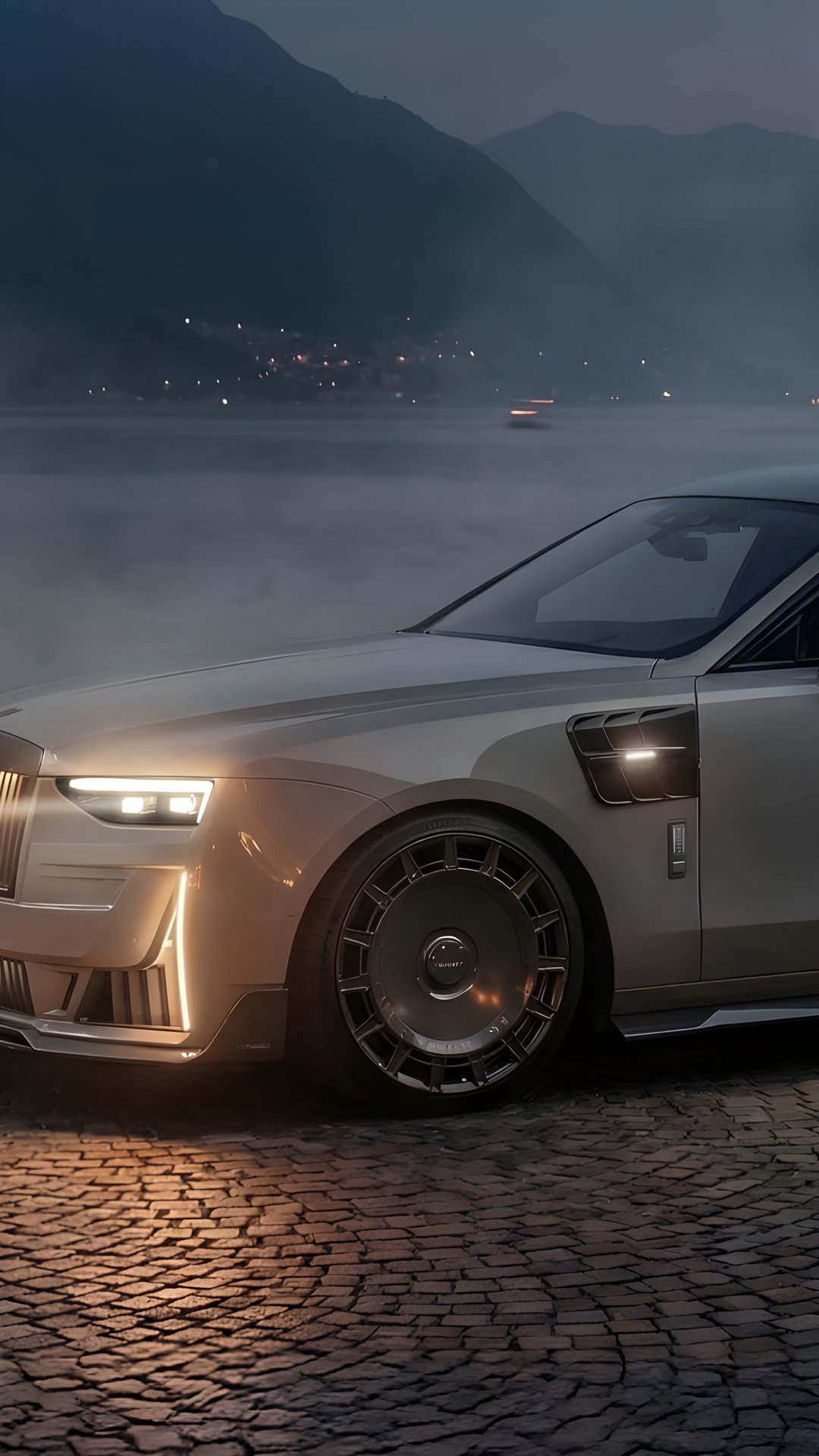 Rolls-Royce Ghost в обвесе Mansory - Обои для Samsung, Honor, Sony в разрешении 1080x1920